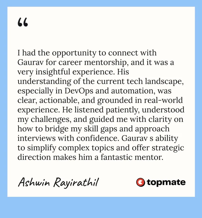 Ashwin's Testimonial