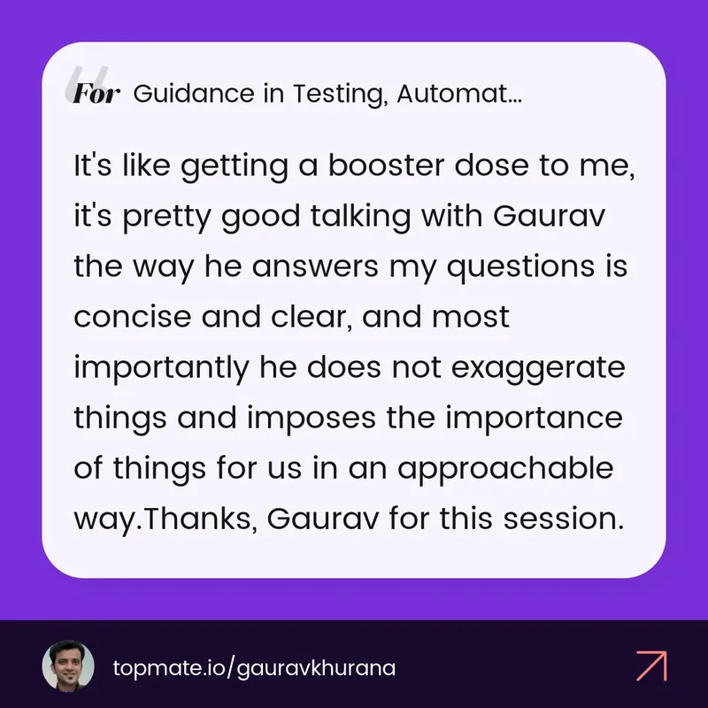 Gokulanand's Testimonial