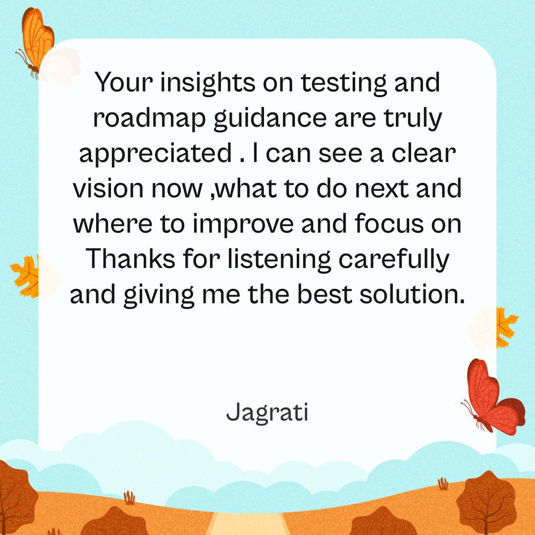 Jagrati's Testimonial