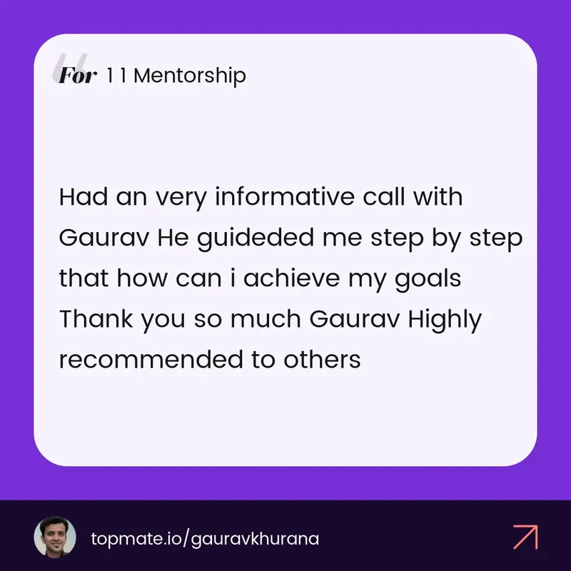 Sahil Kumar's Testimonial