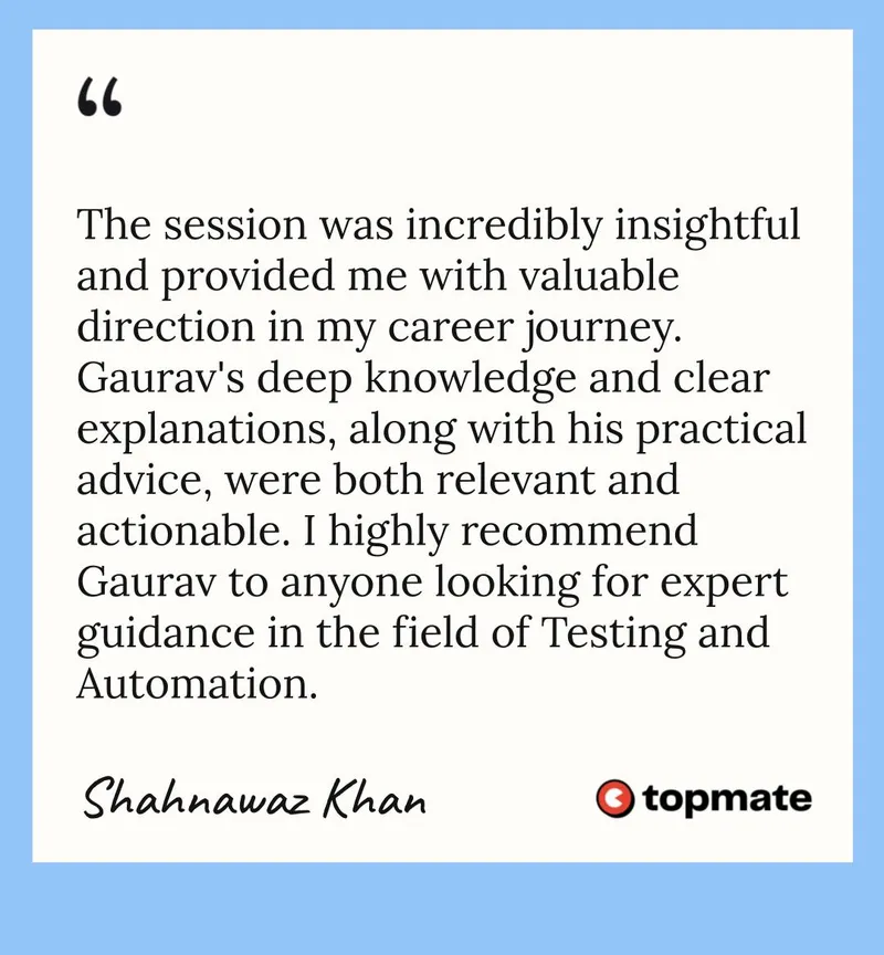 Shahnawaz's Testimonial